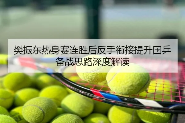 樊振东热身赛连胜后反手衔接提升国乒备战思路深度解读